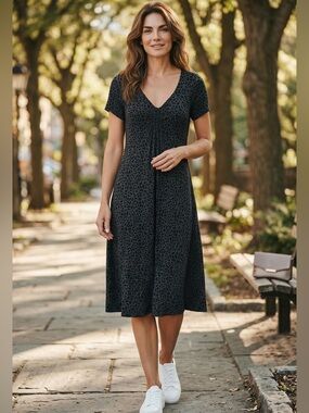 FRESH PRODUCE BAJA EFFORTLESS RAGLAN PULLOVER CASUAL DRESS SZ L NWT